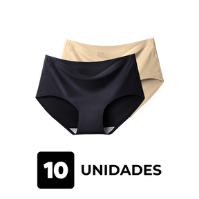 Kit 10 Unidades Calcinha Soft - Corte a Laser Sem Costura