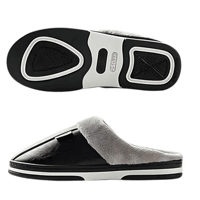 Pantufa Ortopédica de Couro - Interior Peluciado [Antiodor]