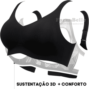 Sutiã Modelador Lux Comfort Sem Costura - Sustentação e Conforto [COMPRE 1 LEVE 2] + BRINDES