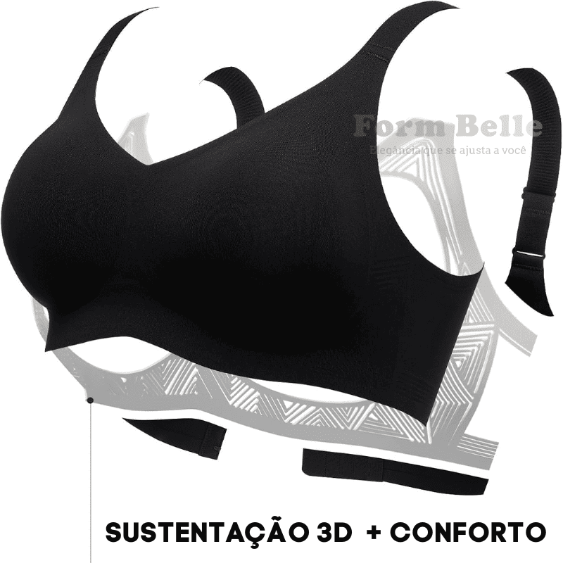 Sutiã Modelador Lux Comfort Sem Costura - Sustentação e Conforto [COMPRE 1 LEVE 2] + Brindes