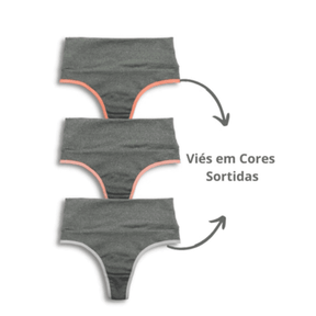 Kit Calcinhas Cintura Alta FitBelle [A Prova de Vazamentos]