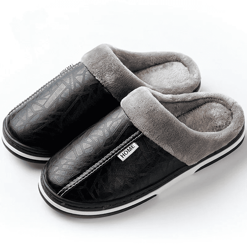 Pantufa Ortopédica de Couro - Interior Peluciado [Antiodor]