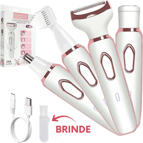 Depilador Elétrico 4 em 1 - DermaBelle® + Brindes