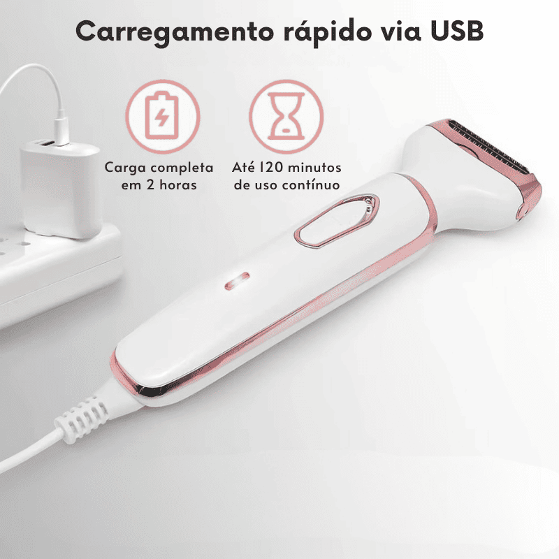 Depilador Elétrico 4 em 1 - DermaBelle® + Brindes