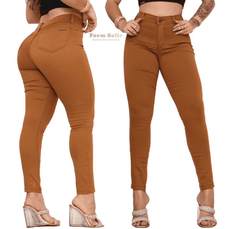 [KIT 2 CALÇAS] BelleJeans | Calça Jeans Modeladora  - Cós Alto que Modela