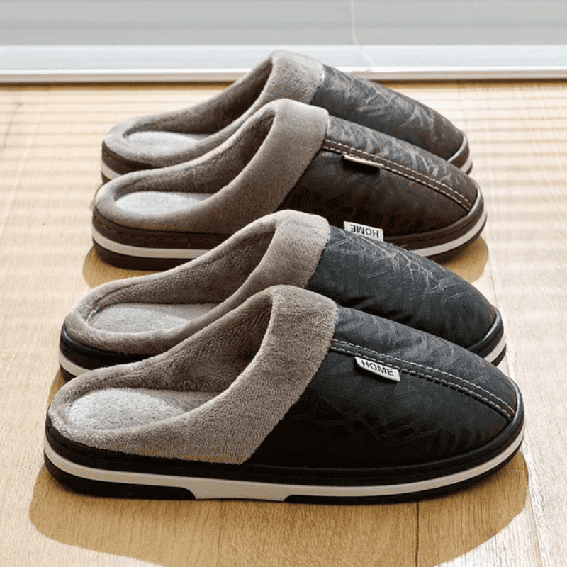 Pantufa Ortopédica de Couro - Interior Peluciado [Antiodor]