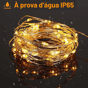 Cortina de LED Natalina 300 Luzes – 8 Efeitos Mágicos de Iluminação