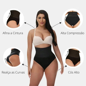 Calcinha Modeladora BelleForm- Seca Barriga - Efeito Lipo