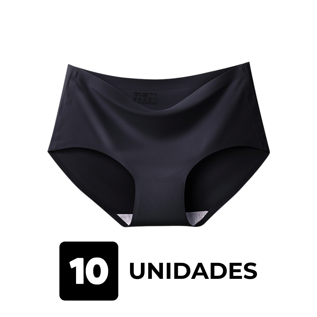 Kit 10 Unidades Calcinha Soft - Corte a Laser Sem Costura