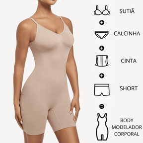 Body Modelador Corporal Belle Comfort - [COMPRE 1 LEVE 2]